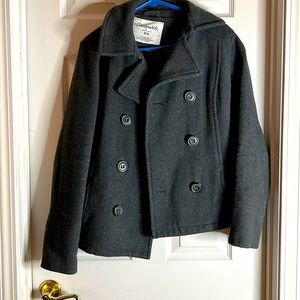 Gray Peacoat AE